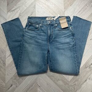 Madewell Blue Straight Leg Jeans Classic Denim